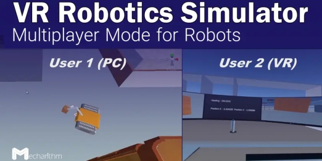 VR Robotics Simulator: Multiplayer Mode for Robots