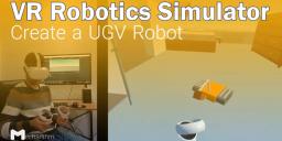 VR Robotics Simulator: Robot Picking Up a Box in VR
